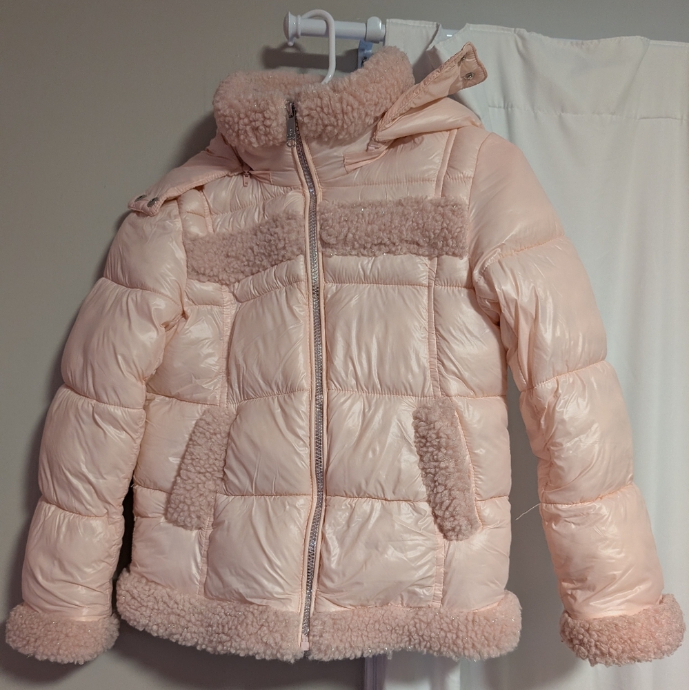 Girls Sam Edelman Fur Trimmed Winter Jacket